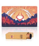 Paramint Plains Mana Scenery Stained Glass Stitched MTG Playmat TCG Mat - $10.57 CAD