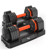 Adjustable Dumbbells Set 25LB a Pair Dumbbells Weights, 5 in 1 Free Weig... - €196,15 EUR