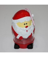 Happy Holiday Mug Plastic Santa Drink Cup with Straw New in Package - $9.99