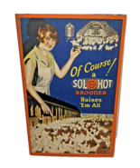 1926 SOL-HOT Chicken Brooder poster BROCHURE H M Sheers Quincy IL Vintag... - £27.82 GBP