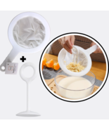 Kitchen Ultra Fine Nylon Mesh Strainer With Squeezing Stick For Kefir Co... - $16.25 CAD+