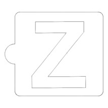 Z Letter Alphabet Stencil for Cookies or Cakes USA Made LS107Z - $3.99