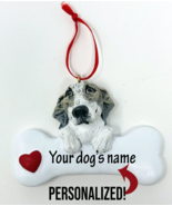 Personalized Grayhound Borzoi Dog Name Christmas Ornament Figure Heart V... - £11.79 GBP