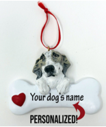 Personalized Grayhound Borzoi Dog Name Christmas Ornament Figure Heart V... - $14.99