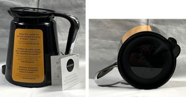 Keurig 2.0 Black K-Carafe Pitcher &amp; Lid Coffee Pot Replacement Silver Ha... - £19.74 GBP