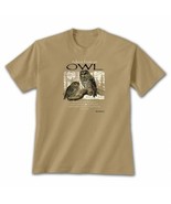 T-shirt Advice From an OWL T-shirt Earth Sun Moon Tan Brown NEW NWT Bird Prey - $22.22