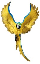 Polyresin 16 in South American Macaw Tropical Bird Flapping Wall Sculpture (a) - £158.75 GBP