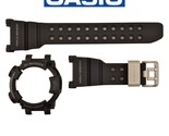 Genuine Casio G-Shock GWFD-1000-1 Black Watch Band Black Bezel Rubber Set - $219.95