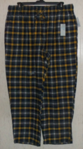 NWT MENS Croft &amp; Barrow NAVY BLUE PLAID FLANNEL PAJAMA PANTS  SIZE 2XB - $25.20