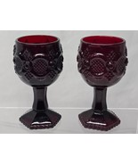 Vintage AVON 1876 CAPE COD RUBY 4.625&quot; Wine Goblet By WHEATON GLASS - Pa... - $315.55 MXN