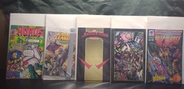 Five mini comics Image Horus DC Justice league Q Unit ShadowHawk Malibu - £20.50 GBP