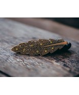 Goody Metal Gold Copper Leaf Rhinestones Filagree Barrette Fashion Hair ... - $620.68 MXN