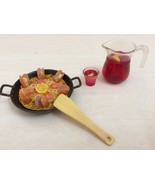 Dollhouse Miniature Classic Traditional Seafood Curry and Juice Drink Se... - $449.89 MXN