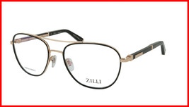 ZILLI Eyeglasses Frame Titanium Acetate Leather France Made ZI 60043 C01 - $819.63