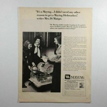 Vtg Maytag The Dependability People Women Print Ad 10 1/4&quot; x 13 3/8&quot; - £10.45 GBP