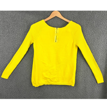 Ann Taylor Loft Yellow Top SMALL Petite Cotton Rayon Blend Women&#39;s - $17.99