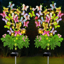 Mothers Day Gifts for Mom Women, Solar Lights Outdoor Waterproof Butterfly Decor - £36.26 GBP