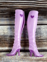 Barbie Boots - Purple with Hearts - $9.74