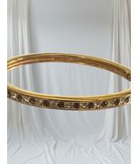 Swarovski Crystal Tennis Bangle Bracelet Gold Toned With White &amp; Red Cry... - €25,75 EUR