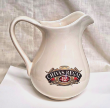 Chivas Regal Whiskey Cream-Colored Pottery Pitcher Collectible Barware  7&quot; Tall - £10.35 GBP