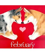 Aussie Corgi Valentine February Dog Days Poster Calendar 14 x 11&quot; Art DW... - $40.73 CAD