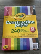 Crayola 12 Color Construction Paper, Assorted Colors, 240 Sheets - £7.08 GBP