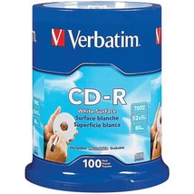 Verbatim 94712 700MB 80-Minute 52x CD-Rs, 100-ct Spindle - £56.67 GBP