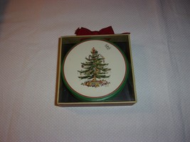 Spode &quot;Christmas Tree&quot; Round Cardboard Paper Coasters Set of 12 TC5-2021 NEW - £10.21 GBP