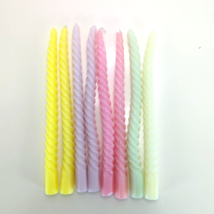 10 Inch Multiple Colors Spiral Taper Candle Set Unscented Dripless Candl... - $20.39