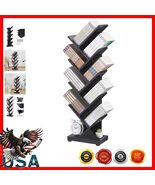 Elegant 8-Tier Wood Bookshelf - Space-Saving Storage for Bedroom or Study - $1,218.38 MXN