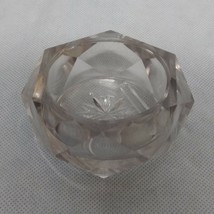 Hexagon Paneled Diamonds Master Salt Dip Cellar Clear - $12.95