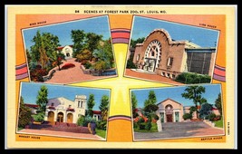 MISSOURI Postcard - St Louis, Forest Park Zoo, Multiview G13  - £3.20 GBP