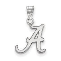 Sterling Silver Rhodium-plated University of Alabama Letter A Small Pendant - $67.60