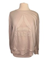 Classic Reebok Ladies Women’s Pullover Light Pink Sweatshirt Size Large  - £9.69 GBP