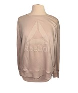 Classic Reebok Ladies Women’s Pullover Light Pink Sweatshirt Size Large  - £9.64 GBP