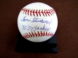 Tom Sturdivant 55-59 Wsc New York Yankees Signed Auto Vtg Oal Baseball PSA/DNA - £95.41 GBP