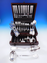 Fiddle Thread &amp; Shell by Various English Sterling Silver Flatware Set 10... - £11,764.20 GBP