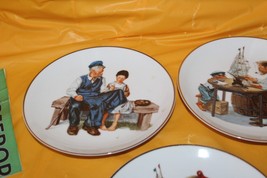 3 Norman Rockwell Museum Plates For A Good Boy And Lighthouse Keeper&#39;s Daughter - £23.34 GBP