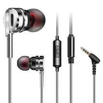 Qkz DM9 2023 Full Metal Ergonomic Hifi Subwoofer IN-EAR Headphones/HD Mic - £24.33 GBP