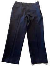 Vintage Levis Action Slacks Men’s 35x28 Navy Flat Dress Pants Dacron Pol... - $19.80