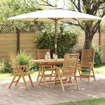 Garden Dining Set 5 pcs Brown Solid teak wood - €699,49 EUR