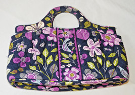 Vera Bradley purse womens ladies hand bag navy blue lavender green blue EUC - £24.68 GBP