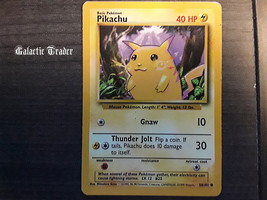 Vintage Pikachu 1999 Pokemon Card Wizards of the Coast - £141.05 GBP