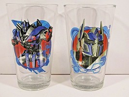 2014 Transformer &quot;Optimus Prime&quot; Two 16-OUNCE Tumblers Hasbro Paramount Pictures - £11.02 GBP
