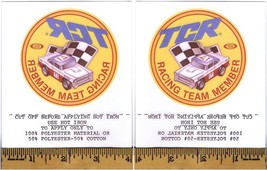 1980 Ideal TCR Racing Team Member IRON ON PATCH Rare Factory Give Away Promo A++ - $8.99