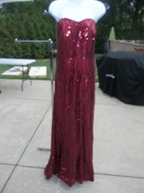 Nwt City Chic Luxe Gorgeous Red Sequin Dress W Train XS/14 - $99.99