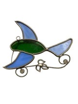 Vintage Flying Bird Stained Glass Window Hanging -Sun Catcher - £11.64 GBP