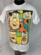 Vintage Fred Flintstone T Shirt Single Stitch Hanna Barbera 1994 Large USA 90s - £54.91 GBP