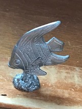 Make Splash 2004 Marked Miniature Pewter Angel Ocean Fish Figurine – 1 and 7/8th - £7.58 GBP