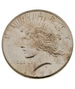 1926 Silver Peace Dollar in Choice BU Condition, Full Mint Luster - $157.40